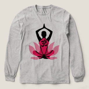OM Namaste Andlig Lotus Flower Yoga i Umber Tee