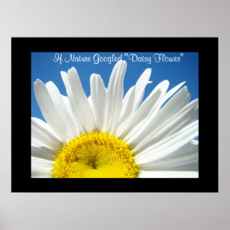 Om Naturen Googlade "Daisy Flower" konsttryck gåvo Poster