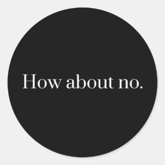 Om Nej Runt Klistermärke