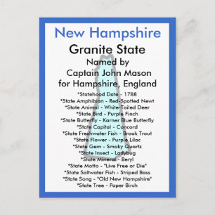 Om New Hampshire Vykort