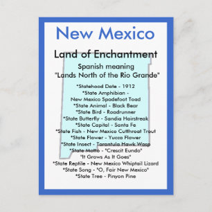 Om New mexico Vykort