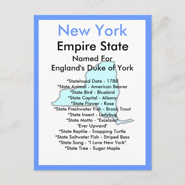 Om New York Vykort (Framsida)