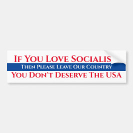 Om ni kärlek socialism bildekal