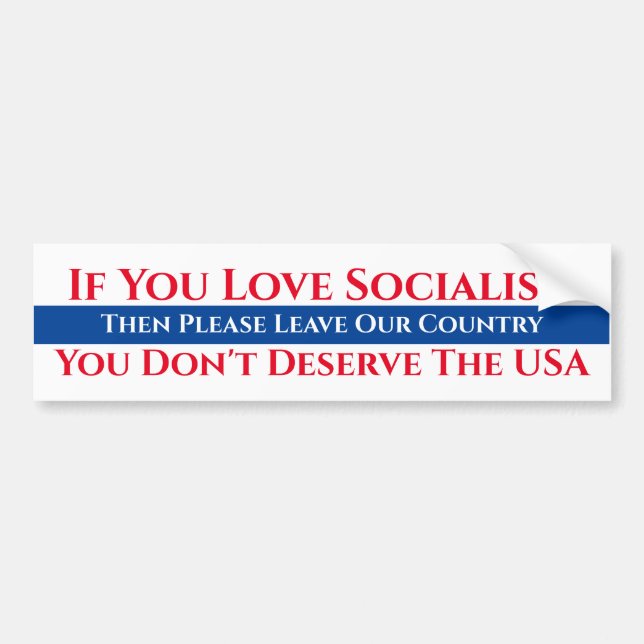 Om ni kärlek socialism bildekal (Framsidan)