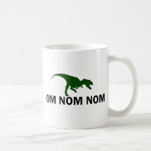 Om Nom Nom Dinosaur Rawr är Hungrigt Kaffemugg