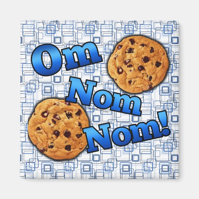 Om Nom Nom, Meme Kärlek Cookies Magnet (Framsidan)