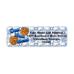 Om Nom Nom, Meme Kärlek Cookies Returadress Etikett