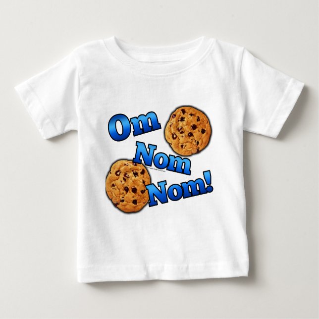 Om Nom Nom, Meme kärlekkakor Tee Shirt (Framsida)