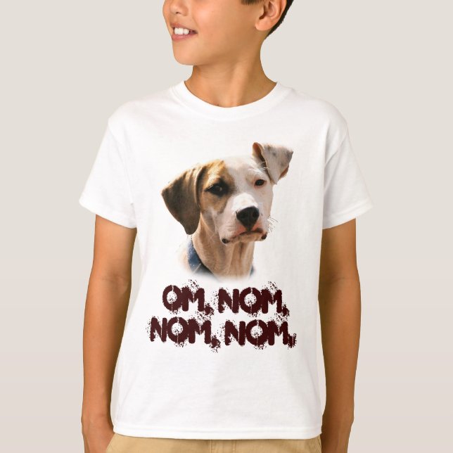 Om, nom, nom, nom, nom, tee shirt (Framsida)