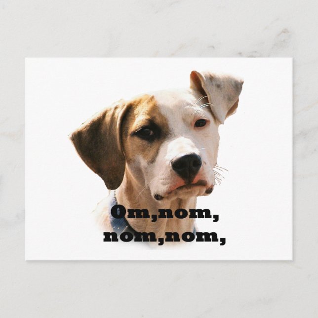 Om, nom, nom, nom, nom, vykort (Framsida)