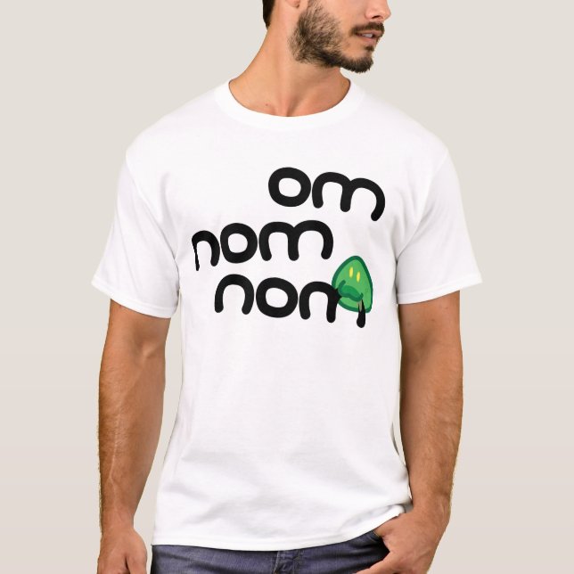 Om Nom Nom T Shirt (Framsida)