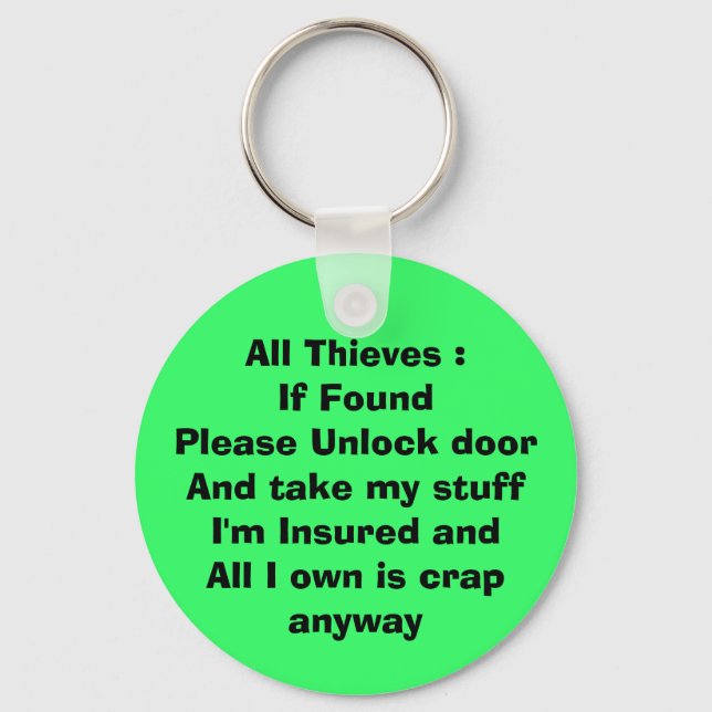 Om Nyckelkedja hittas Nyckelring (Framsida)