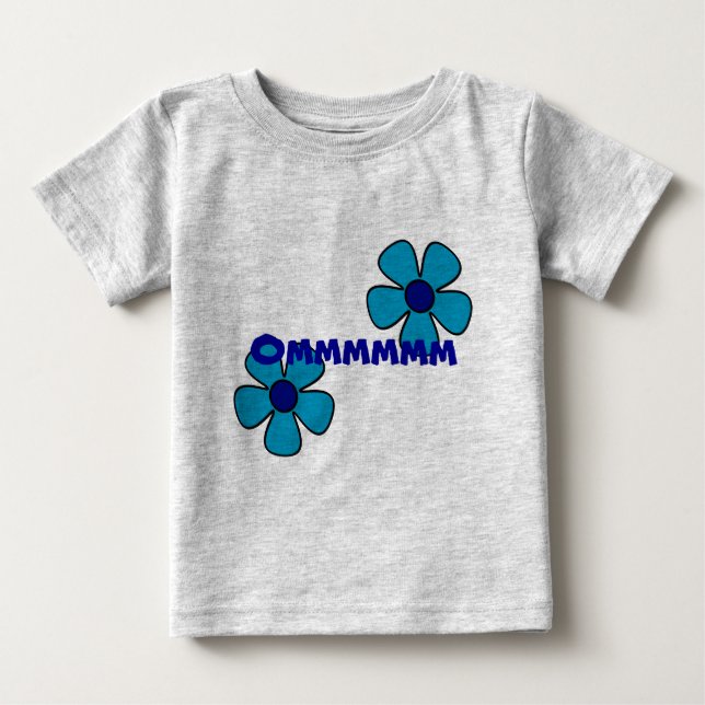 Om och blommor - Baby Yoga-kläder Tee (Framsida)
