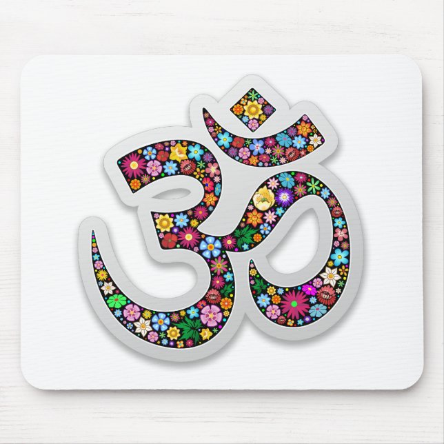 Om Ohm Aum Namaste Yoga Symbol Musmatta (Framsidan)