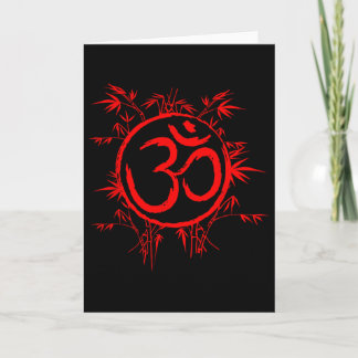 Om Ohm Aum Symbol Spiritual Yoga Gift _1  Kort