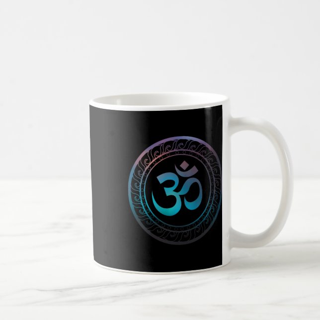 Om Ohm Aum Symbol Spiritual Yoga Gift _2  Kaffemugg (Höger)
