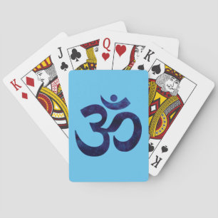 Om Ohm Symbol Tecken Yoga Meditation Zen Casinokort