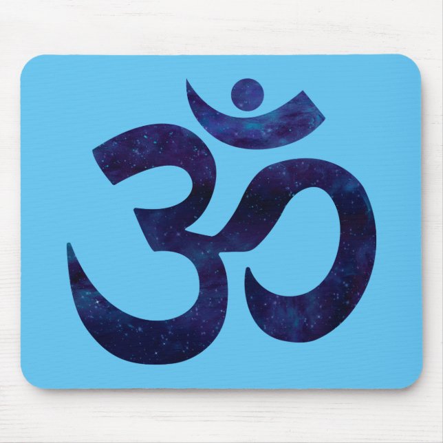 Om Ohm Symbol Tecken Yoga Meditation Zen Musmatta (Framsidan)