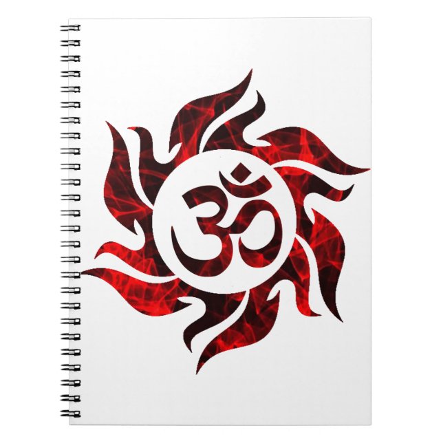 Om, Om Hindu, Om Symbol, Om Logotyp, Aum Anteckningsbok (Framsidan)