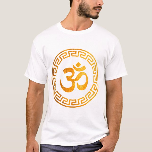 Om, Om Hindu, Om Symbol, Om Logotyp, Aum T Shirt (Framsida)