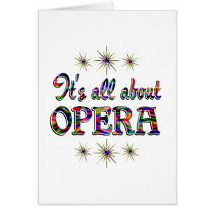 Om opera hälsningskort