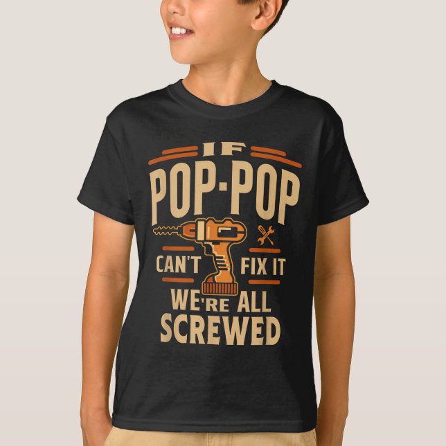Om P-p inte kan fixa det - mormors dag  T Shirt (Framsida)