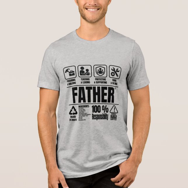 Om pappa - Fars dag T Shirt (Framsida)