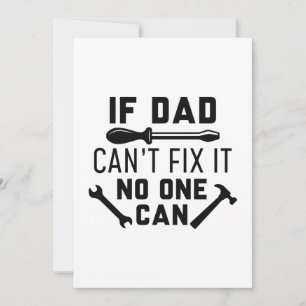 Om Pappa inte kan åtgärda det kan ingen Tack Kort