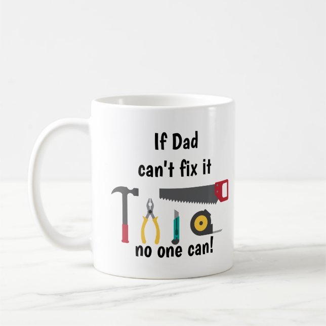 Om Pappa inte kan åtgärda Roligten för Far Kaffemugg (Vänster)