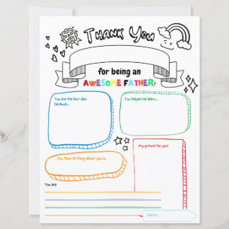 Om Pappa, Tack, Kids Gift för Far