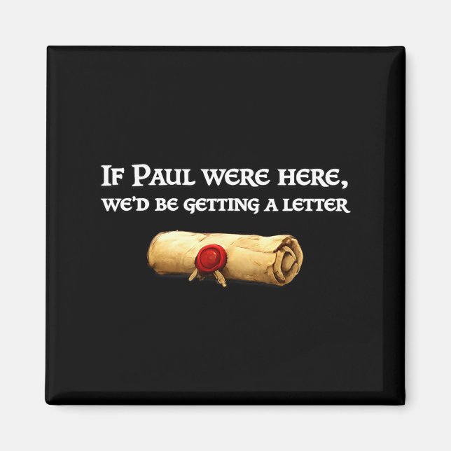 Om Paul här fick ett brev skojig citat Magnet (Framsidan)