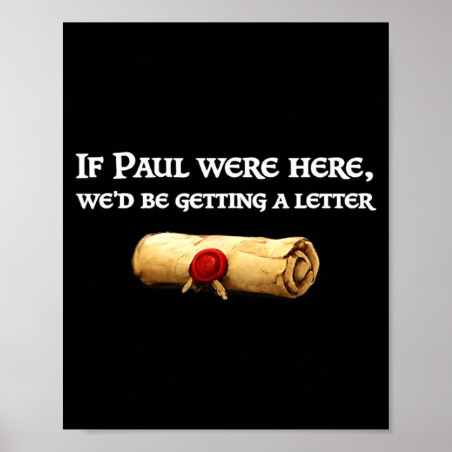 Om Paul här fick ett brev skojig citat Poster (Framsidan)