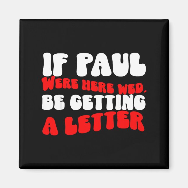 Om Paul här fick ett roligt kristet brev Magnet (Framsidan)