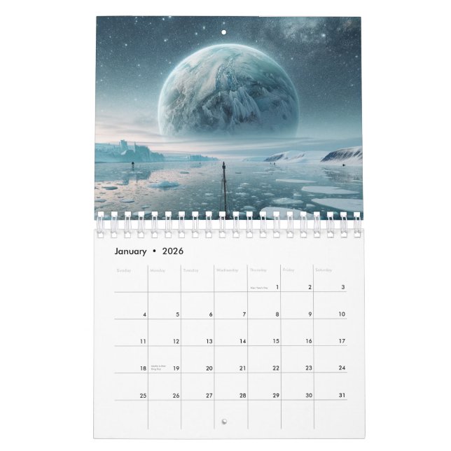 Om planeten var i månader kalender (Jan 2026)