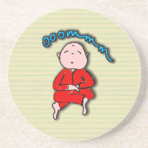 Om-pojke i röd meditation underlägg