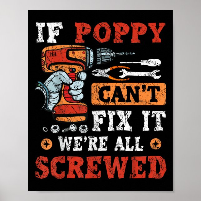 Om Ppy Inte Kan Fixa Det Är Vi Alla Klara Fars Dag Poster (Framsidan)
