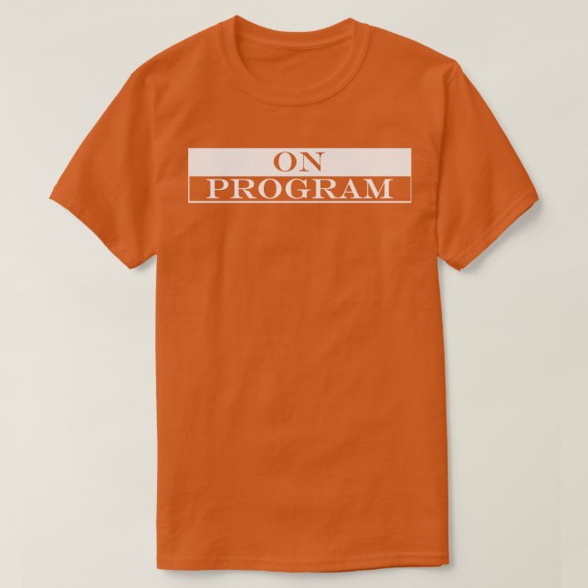 om programmet t shirt (Design framsida)