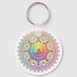 Om Rainbow Mandala Nyckelring