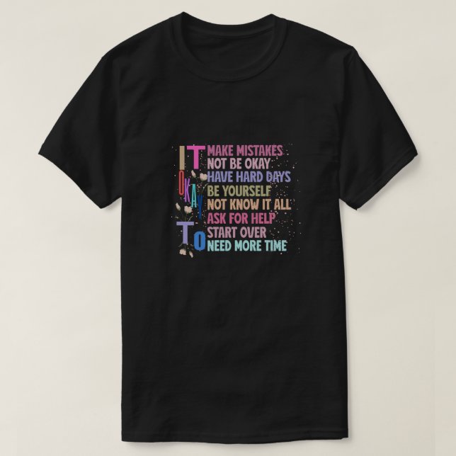 Om Retro Det är okej, Mental Health Graph T Shirt (Design framsida)