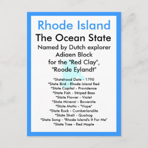 Om Rhode island Vykort