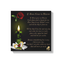 Om Ro växer i himlen 12 x 12 Kanvastryck