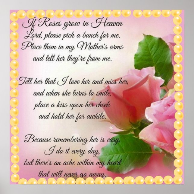 Om Ro växer i himlen, Plocka en bunt åt mig Poster (Framsidan)