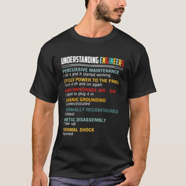 Om Roligten Ingenjör PercusMaintenance T Shirt (Framsida)