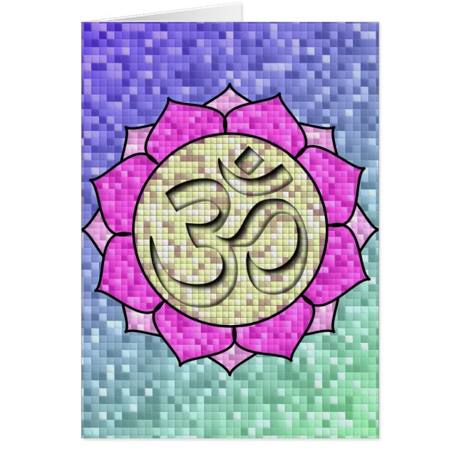Om Rosa Lotus Mosaic OBS Kort (Framsidan)