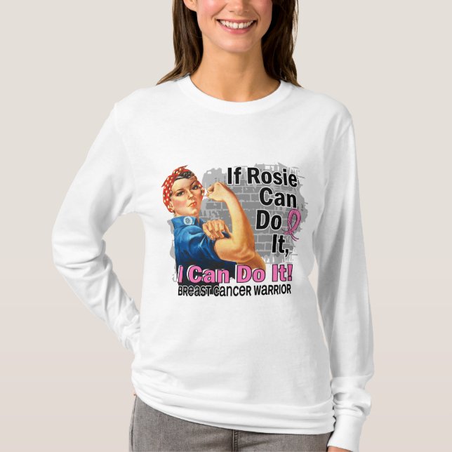 Om Rosie kan göra det bröstcancerkrigare Tee Shirt (Framsida)