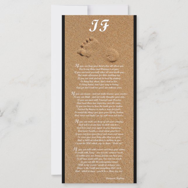 Om - Rudyard Kipling Dikt Rack Card (Framsida)