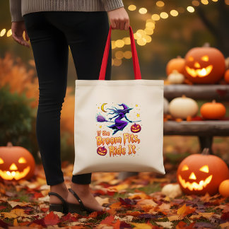 Om rummet passar in är det halloween Witch-design Tygkasse