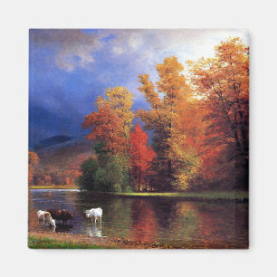 Om Saco, målning av Albert Bierstadt Magnet