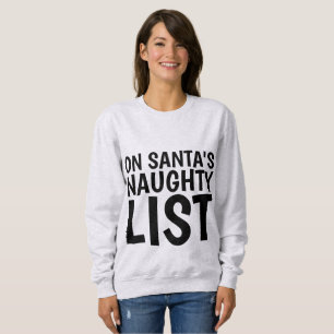 OM SANTA:S NAUGHTY LIST, Lustiga Christimas Shirts Tee