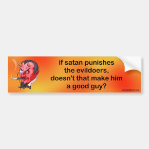 om satan, bestraffar evildoersna… bildekal